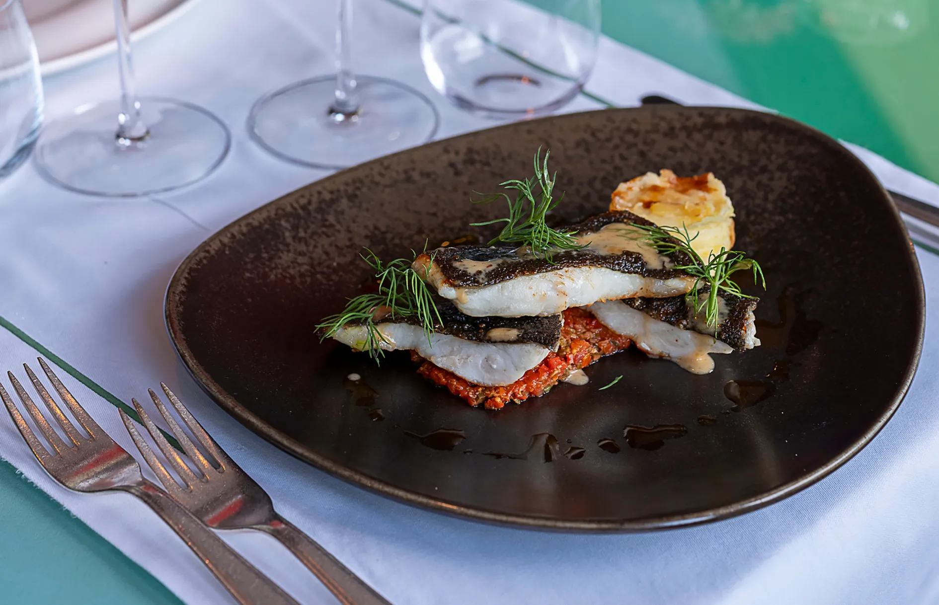 dettaglio pesce ristorante park hotel desenzano