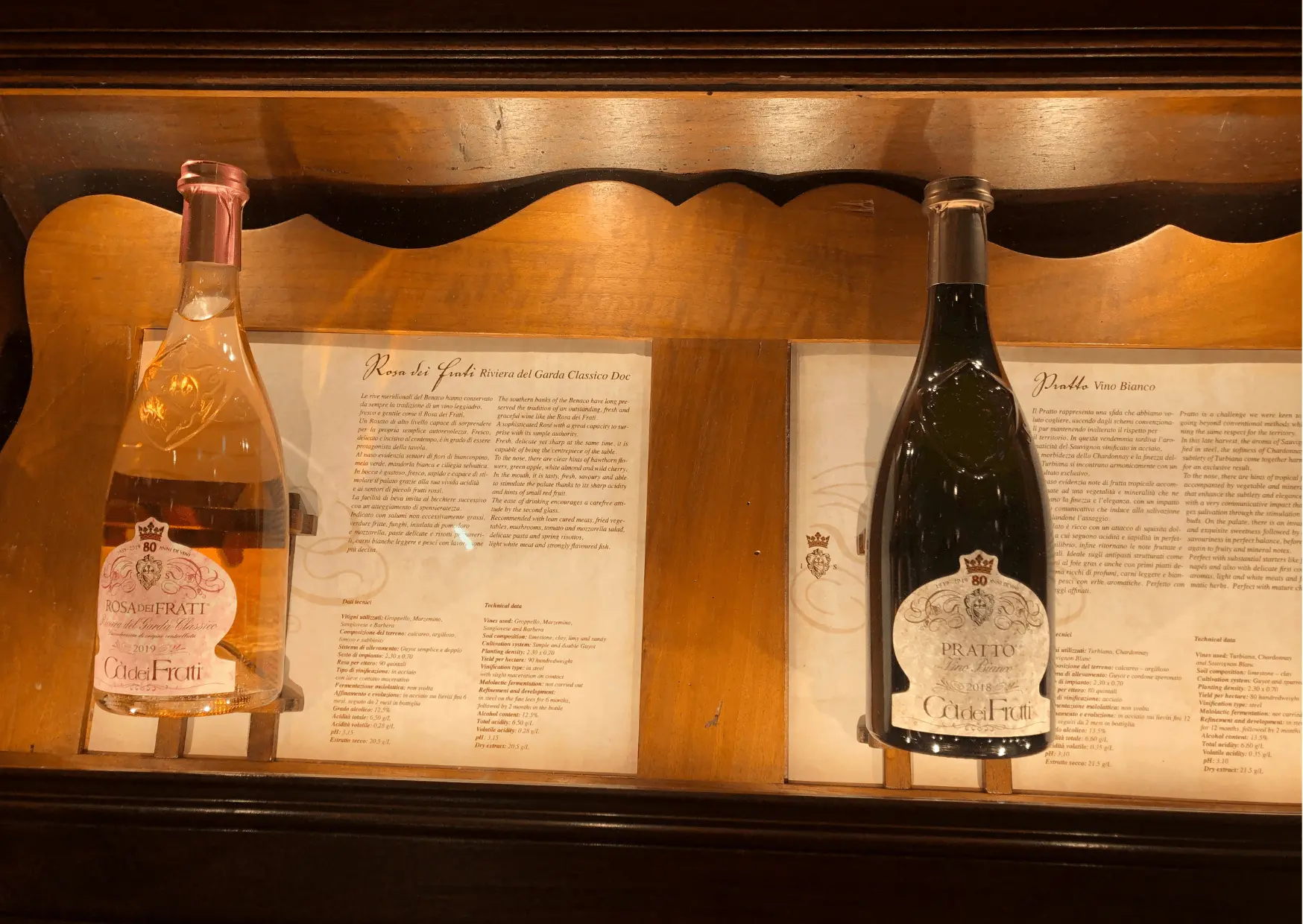 rosa dei frati pratto vini ca dei frati