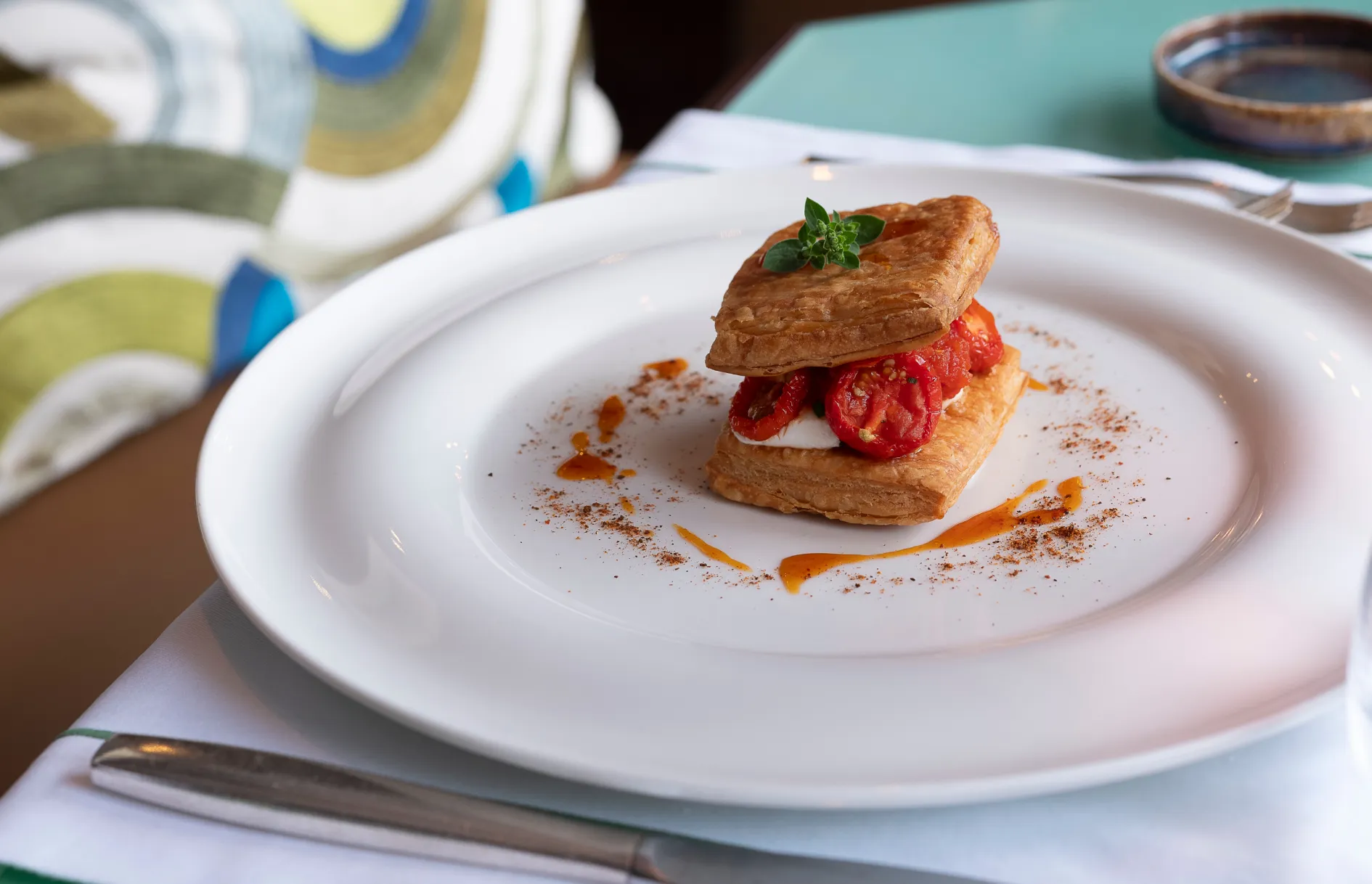 gourmet puff pastry at the Park Hotel Desenzano restaurant