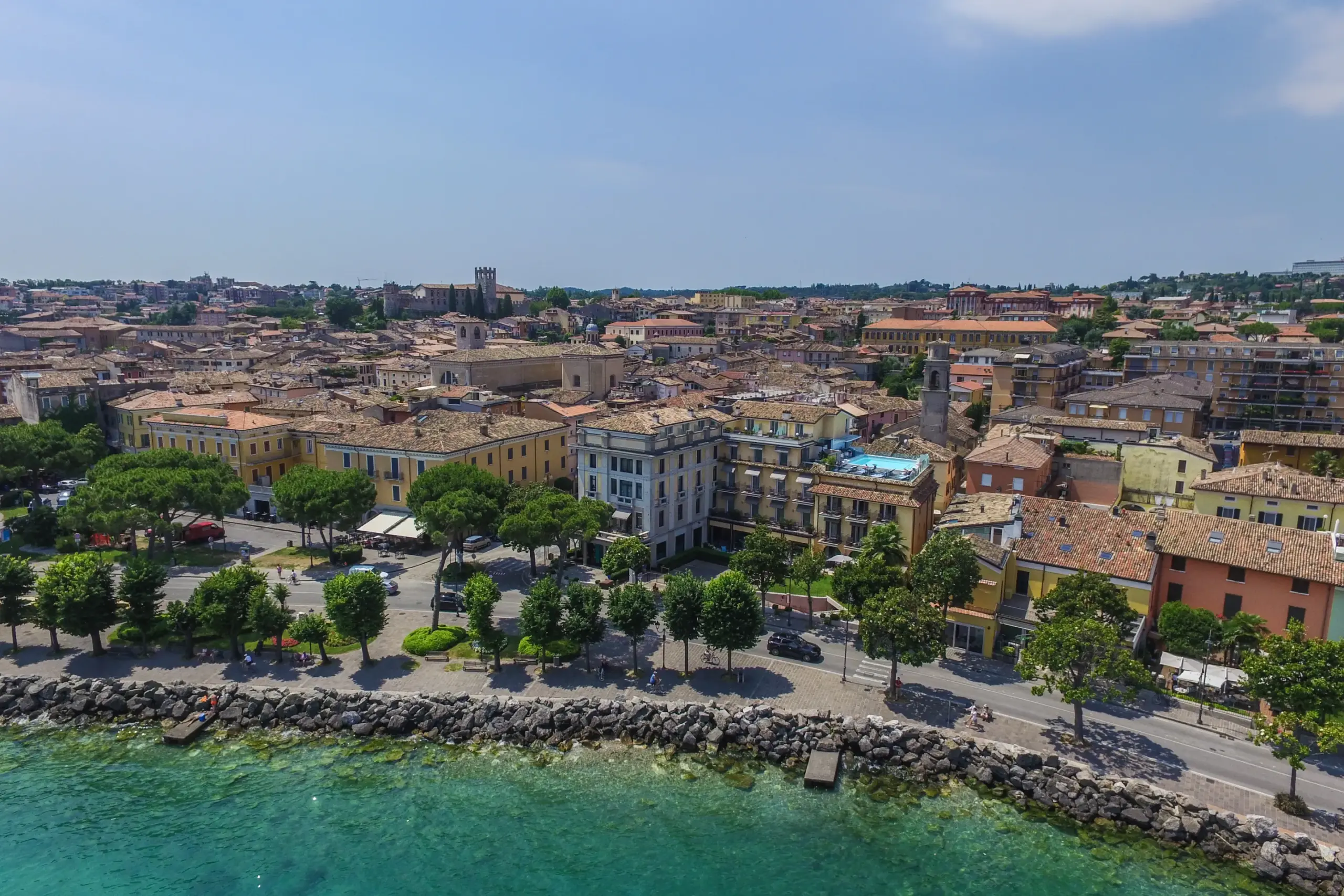 aerial view of Desenzano del Garda